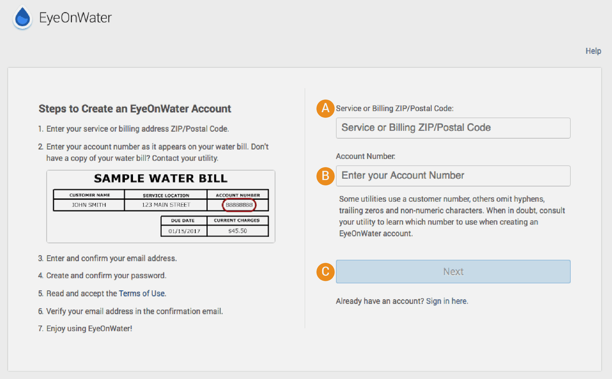 login window example